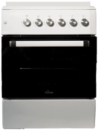 Газовая плита Flama AG 14218 W 50 см, 4 конфорки, белый