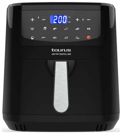 Аэрофритюрница Taurus Air fry digital 360, дисплей, таймер, черный