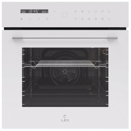 Электрический духовой шкаф LEX EDS 101 WH 59 см, 61 л гриль конвекция, белый