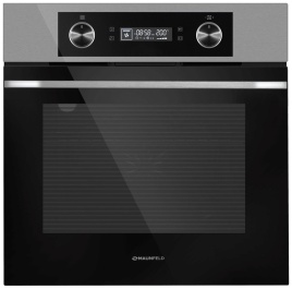 Электрический духовой шкаф Maunfeld AEOH60102S 59 см, 60 л гриль конвекция, серебристый