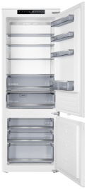 Встраиваемый двухкамерный холодильник Maunfeld MBF19369NFWGR LUX Inverter No frost, белый
