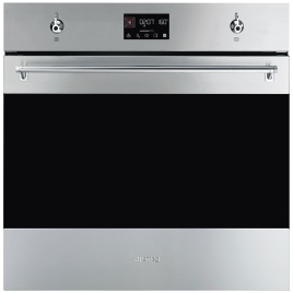 Электрический духовой шкаф Smeg SOP6302TX 59 см, 68 л гриль конвекция, серебристый
