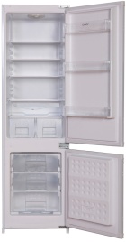 Встраиваемый двухкамерный холодильник Candy CBCS7230AFM, белый