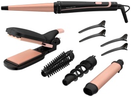 Мультистайлер Rowenta Infinite Look 14 в 1, CF4230F0, розовый, черный