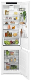 Встраиваемый двухкамерный холодильник Electrolux ENS8TE19S No frost, белый