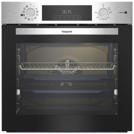 Электрический духовой шкаф Hotpoint HSTF 1231 JSAH IX 59 см, 72 л гриль конвекция, серебристый