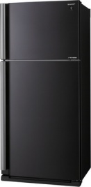 Двухкамерный холодильник Sharp SJ-XE 55 PMBK No frost, черный