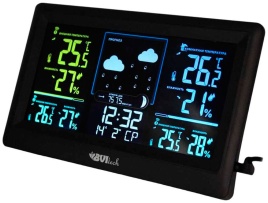 Метеостанция BVItech BV-678, черная, с 3-мя беспроводными датчиками