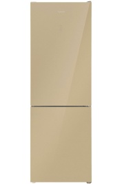 Двухкамерный холодильник Maunfeld MFF185NFBG Inverter No frost, бежевый