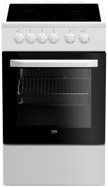 Электроплита Beko FFSS 57000 W 50 см, 4 конфорки, белый
