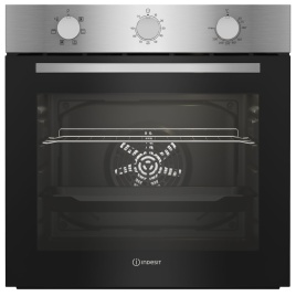 Электрический духовой шкаф Indesit IBFTE 3634 IX 59 см, 72 л гриль конвекция, серебристый