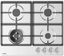 Газовая варочная панель Gorenje GW641XHF 60 см, 4 конфорки электроподжиг, серебристый