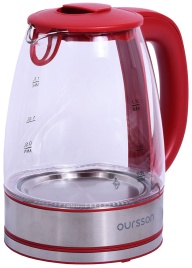 Чайник электрический Oursson KE1744GD/RD, красный