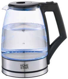 Чайник электрический Homestar HS-1004 (1.8 л), черный (107841)
