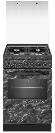 Комбинированная плита Gefest 5302-03 0053 50 см, 55 л, 4 конфорки, черный