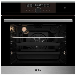 Электрический духовой шкаф Haier HOX-FP5RABX 59 см, 76 л, гриль и конвекция, черный