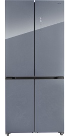 Многокамерный холодильник Hiberg RFQ-600DX NFGC inverter No frost, серый