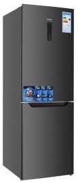 Двухкамерный холодильник Kraft TNC-NF403D No frost, черный