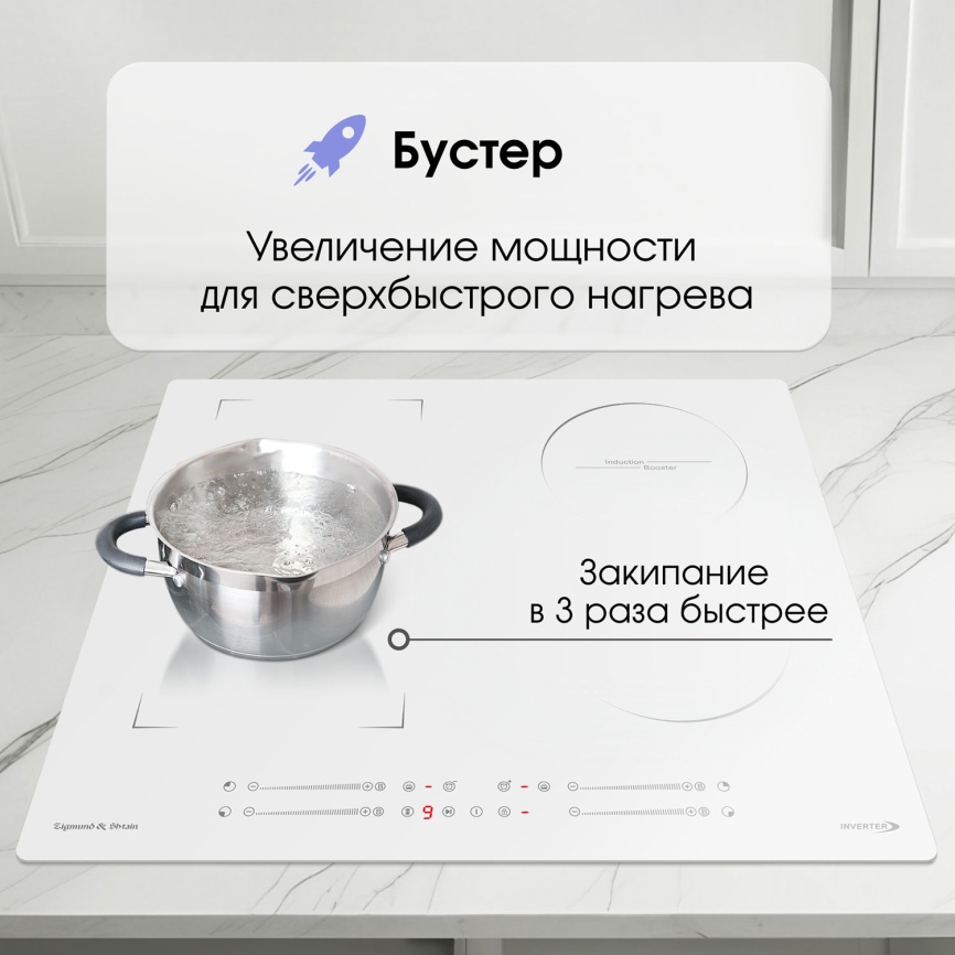 Электрическая варочная панель Zigmund & Shtain CI 49.6 W фото 4
