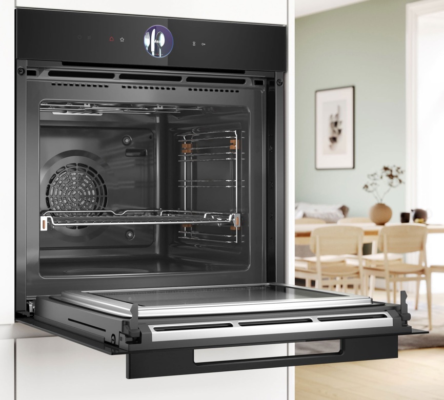 Электрический духовой шкаф Bosch HMG976KB1 59 см, 67 л, гриль и конвекция, черный фото 4