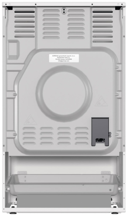 Электроплита Gorenje GECS5C70WA 50 см, 4 конфорки, белый фото 3