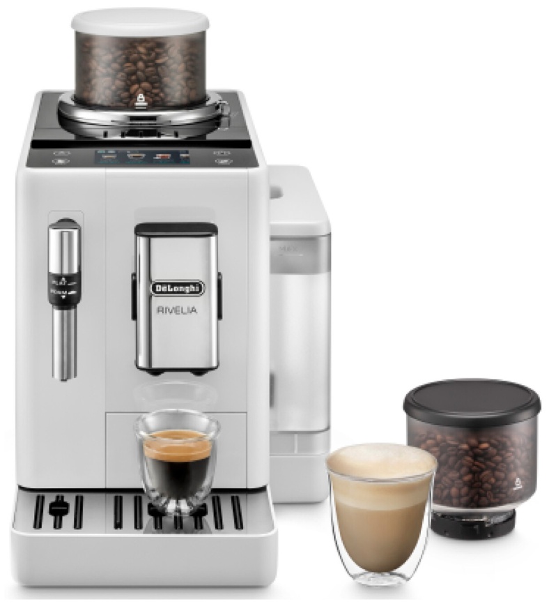 Кофемашина автоматическая De’Longhi EXAM440.35.W Rivelia, кофемолка, автоотключение фото 1