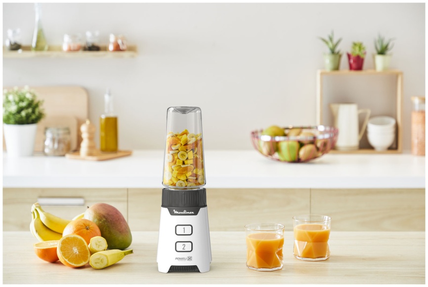 Блендер стационарный Moulinex Minimix Glass LM16L110, белый фото 15