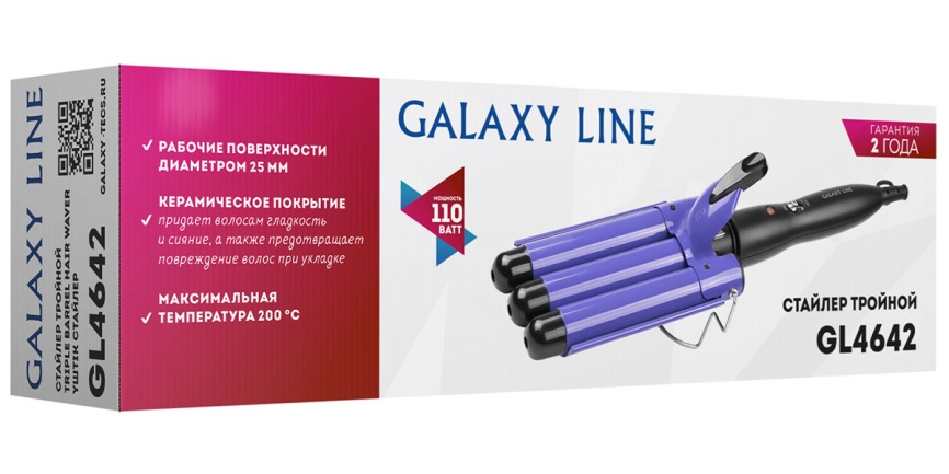 Стайлер Galaxy Line GL 4642, черный фото 8