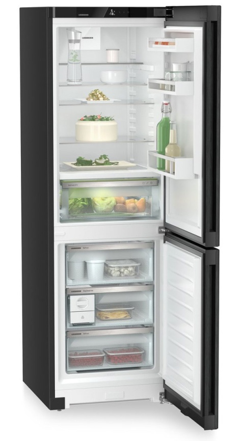 Двухкамерный холодильник Liebherr CBNbda 5223-22 001 BioFresh No frost, черно-серый фото 6