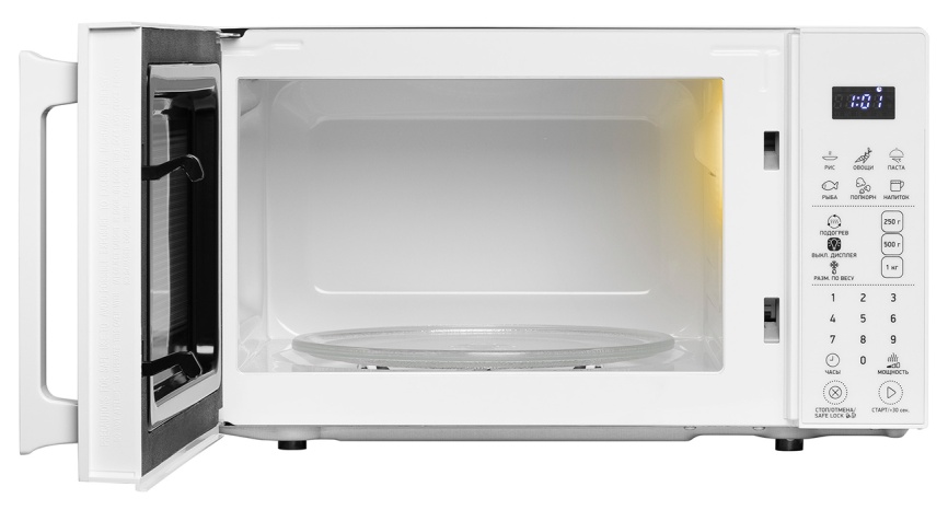 Микроволновая печь - СВЧ BBK 20MWS-805S/W, белый фото 8