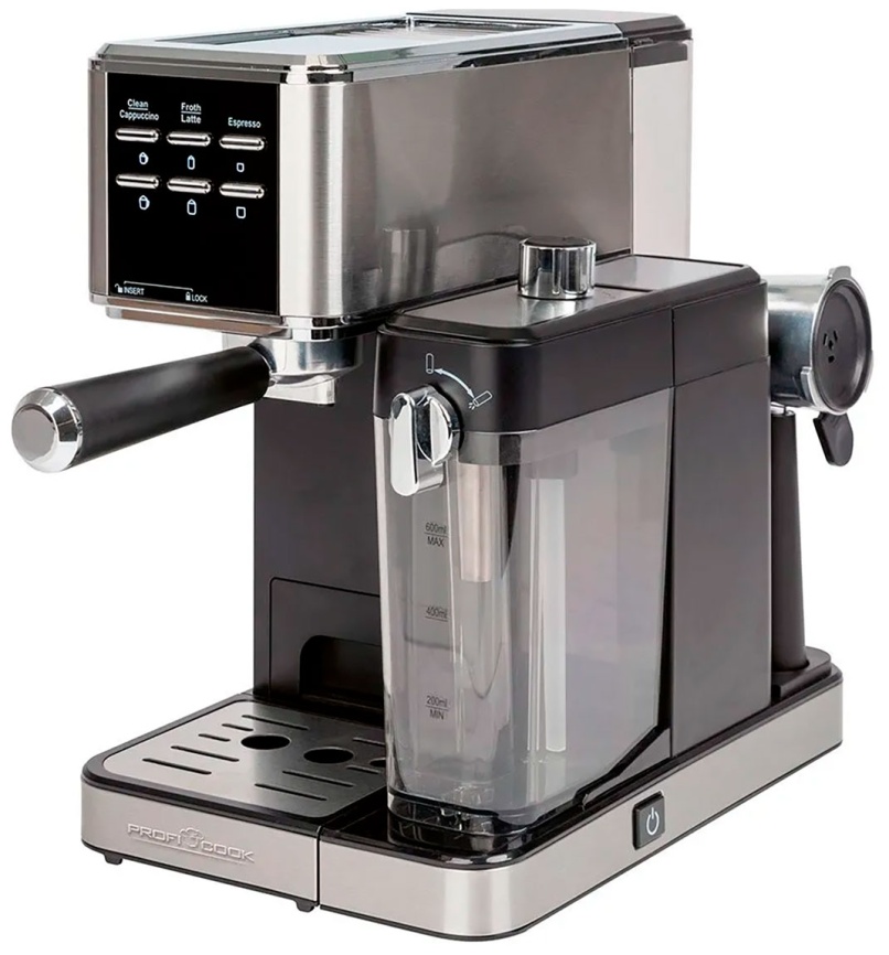 Кофеварка Profi Cook PC-ES-KA 1266, мощность 1350 Вт, 20 Бар фото 1