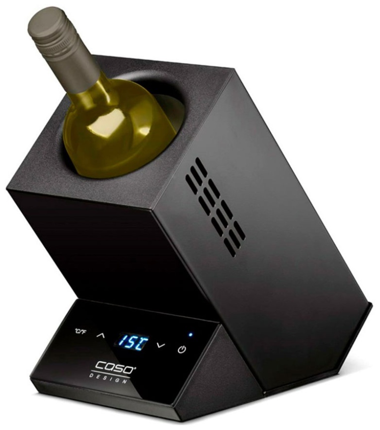 Охладитель бутылок Caso WineCase One Black, дисплей, выбор температуры фото 2