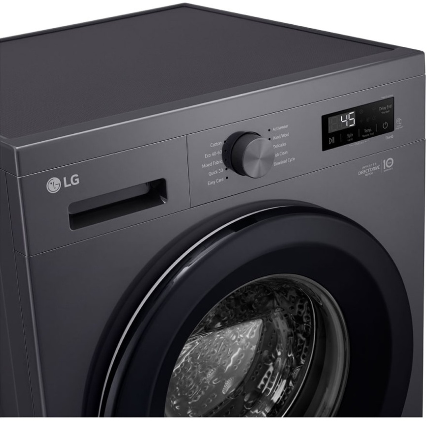Стиральная машина LG F2Y1TYP6J 8 кг, темно-серый фото 3