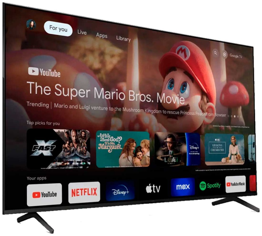 Телевизор Sony K-85S30 AF1, 85 дюймов, 4K Ultra HD, смарт ТВ, Google TV, черный фото 2
