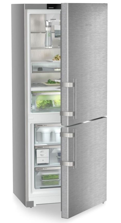 Двухкамерный холодильник Liebherr CBNsdc 765i-20 001 BioFresh No frost, серебристый фото 5
