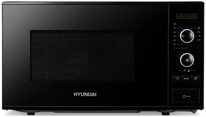 Микроволновая печь - СВЧ Hyundai HYM-D3032, черный фото 4
