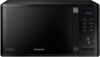 Микроволновая печь - СВЧ Samsung MG 23 K 3515 AK, 23 л, таймер, черный фото 1