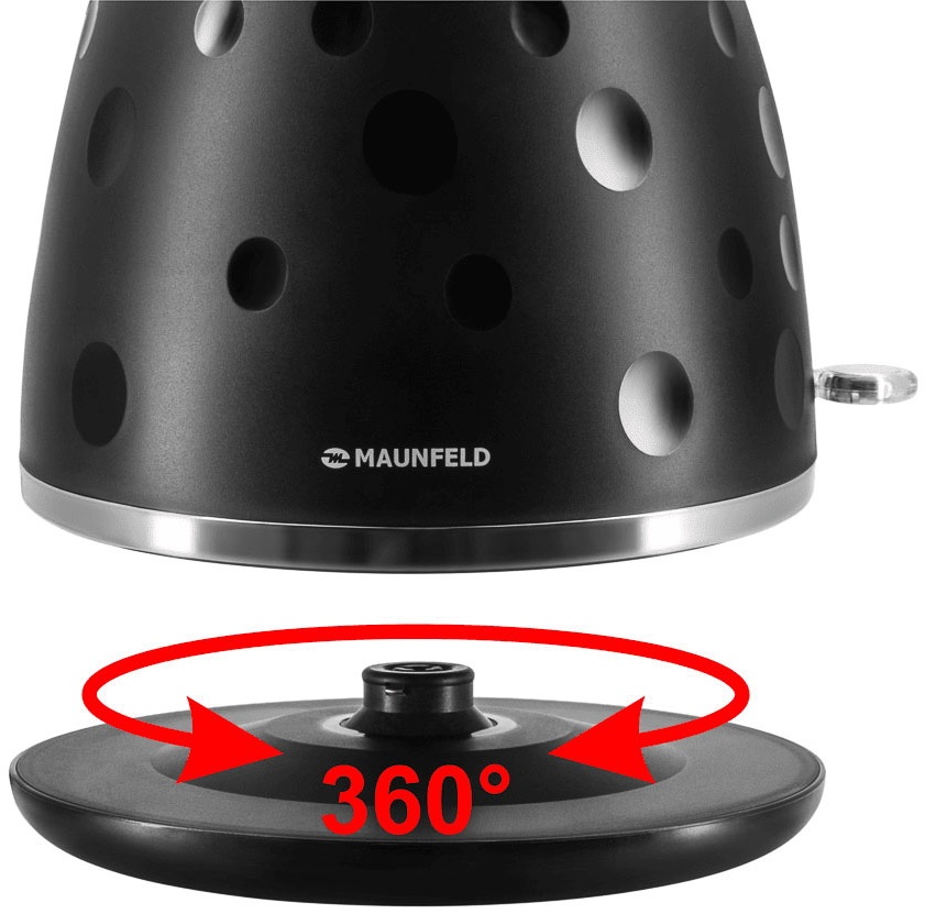 Чайник электрический Maunfeld MFK-647 BK черный с хромированными элементами фото 9