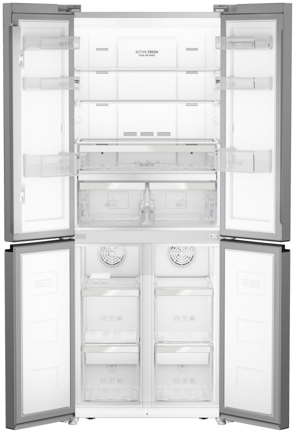Многокамерный холодильник Hotpoint HFP4 480I X No frost, серебристый фото 3