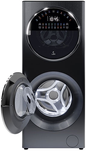 Стиральная машина с сушкой LEX LWM10714LuxIDD 10 кг, черный фото 3