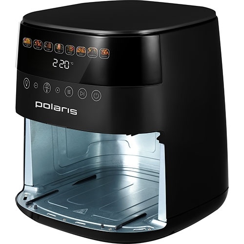 Аэрогриль Polaris PAF 6003W, WIFI, IQ Home, черный фото 3