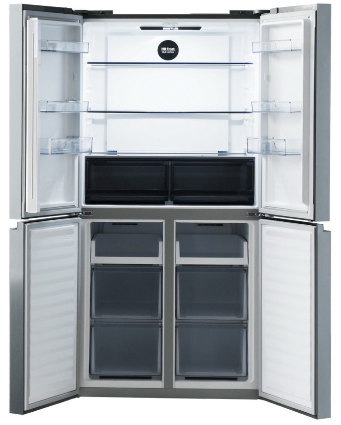 Многокамерный холодильник Centek CT-1745 NF Gray Glass No frost, серый фото 2