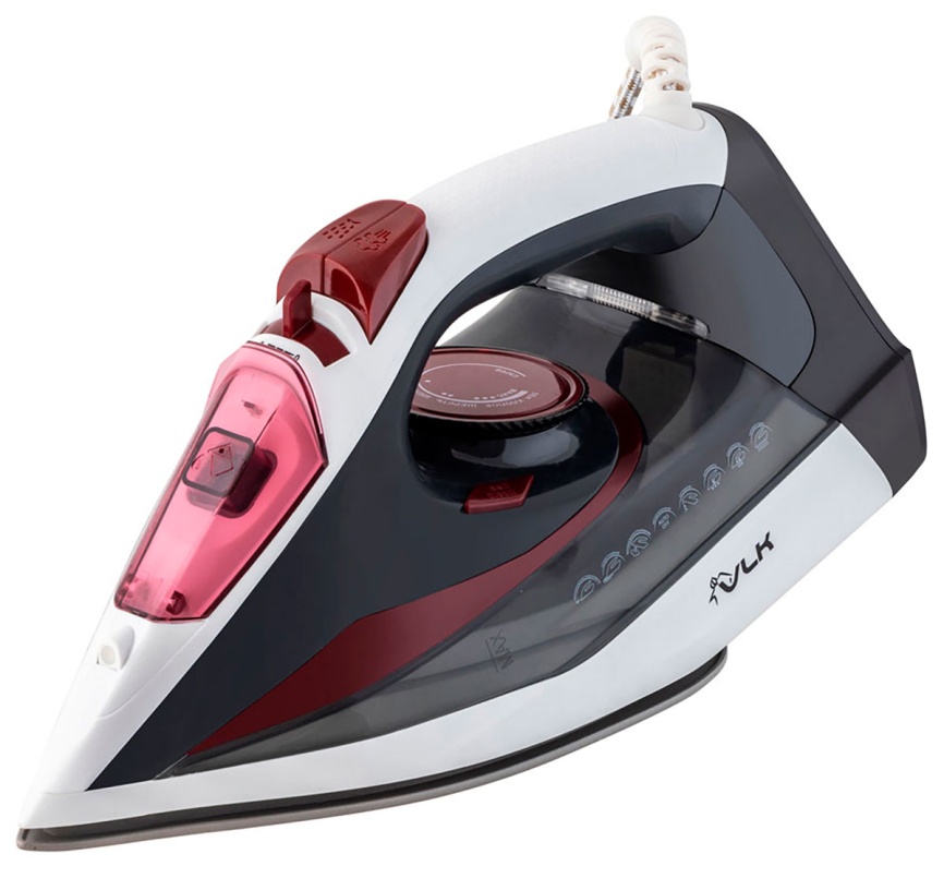 Утюг VLK VESUVIO 2200, белый/черный/красный фото 1