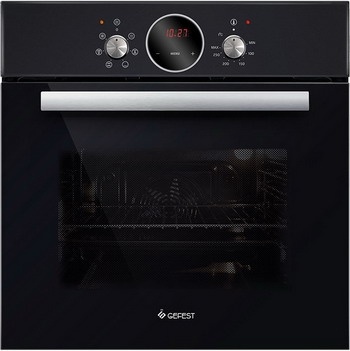 Электрический духовой шкаф Gefest ЭДВ ДА 602-02 РА 59 см, 52 л, гриль и конвекция, черный фото 1
