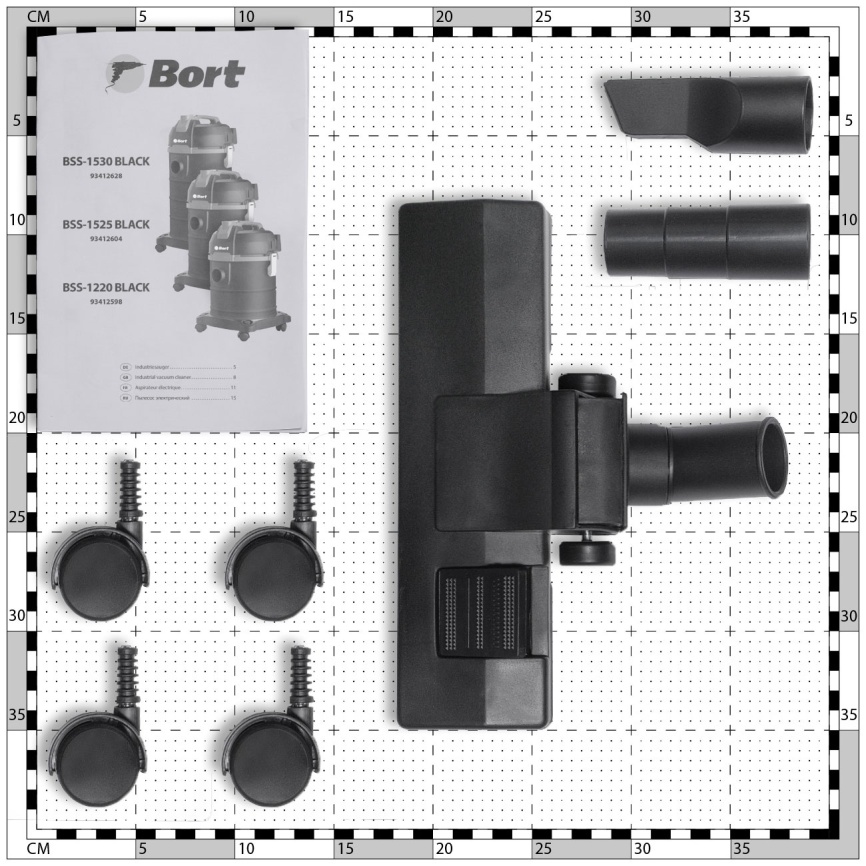 Строительный пылесос Bort BSS-1525 BLACK фото 4