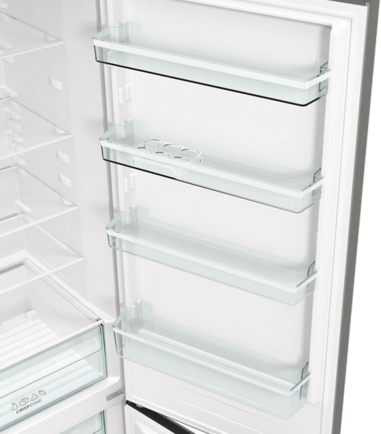 Двухкамерный холодильник Gorenje NRK6202EBXL4 No frost, черный фото 10