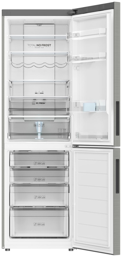Двухкамерный холодильник Haier C2F636CXMVU1 No frost, серебристый фото 2
