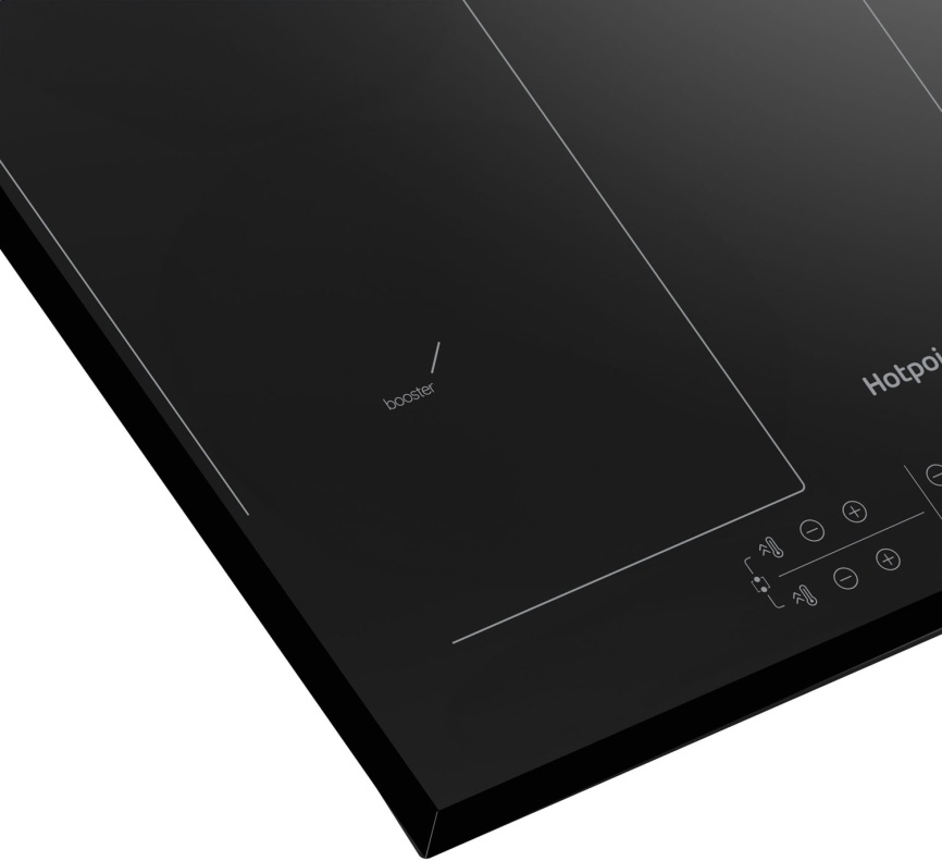 Электрическая варочная панель Hotpoint HB 1560B2 BA 59 см, 4 конфорки стеклокерамика, черный фото 5