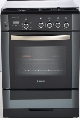 Газовая плита Gefest ПГ 6300-03 0046 60 см, 52 л, 4 конфорки, черный фото 1