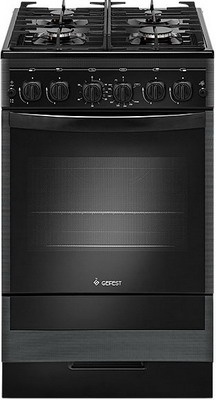 Газовая плита Gefest ПГ 5500-02 0115 58 см, 52 л, 4 конфорки, черный фото 1